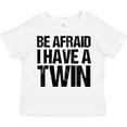 thumbnail image 3 of Inktastic Be Afraid I Have a Twin Boys or Girls Toddler T-Shirt, 3 of 5