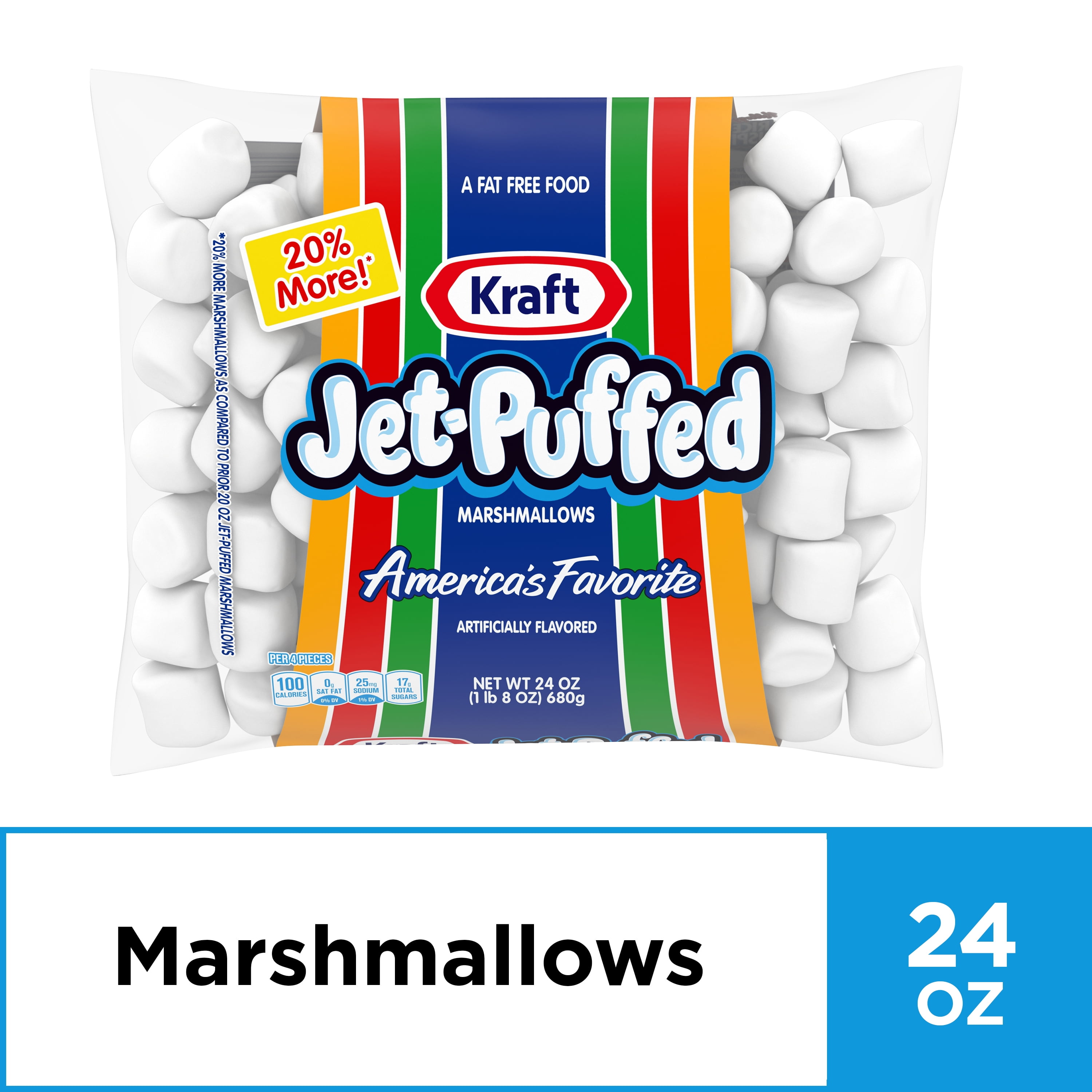 JetPuffed Marshmallows, 24 oz Bag