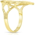 thumbnail image 5 of Floreo 10k Yellow Gold A-Z Cursive Letter and Heart Initial Ring, Medium Heart (0.9"), 5 of 5