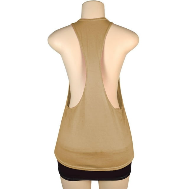 Timegard Womens Tank Top Summer Athletic Sleeveless Racerback Casual Comfy Workout Tee Top Solid Color