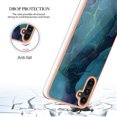 thumbnail image 5 of Nalacover for Samsung Galaxy A35 Marble Pattern Slim Case Compatible with MagSafe Wireless Charging, Soft Silicone/TPU Shockproof Non-Yellowing Lightweight Protective Cover, Green, 5 of 11