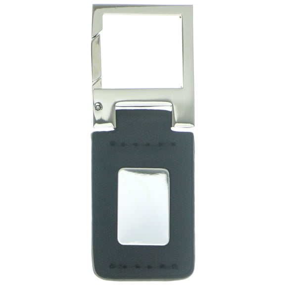 Mi Amore Engravable Lobster-Clasp-Keychain Black/Silver-Tone