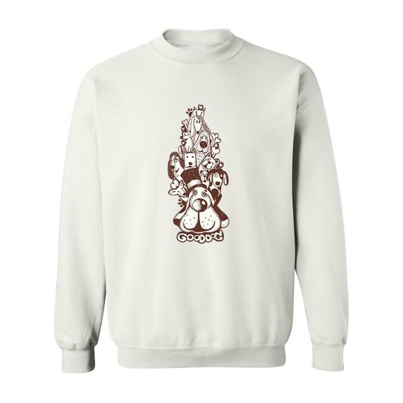 Dog Doodle Design Sweatshirt Men -Image by Shutterstock, Male x-Large