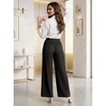 thumbnail image 3 of Pantalón Palazzo Plisado, Cintura Alta y Corte Amplio, Elegancia y Comodidad para Mujer, 3 of 5