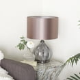 thumbnail image 4 of DecMode 20" Silver Table Lamp with Gray Fabric Shade, 4 of 12