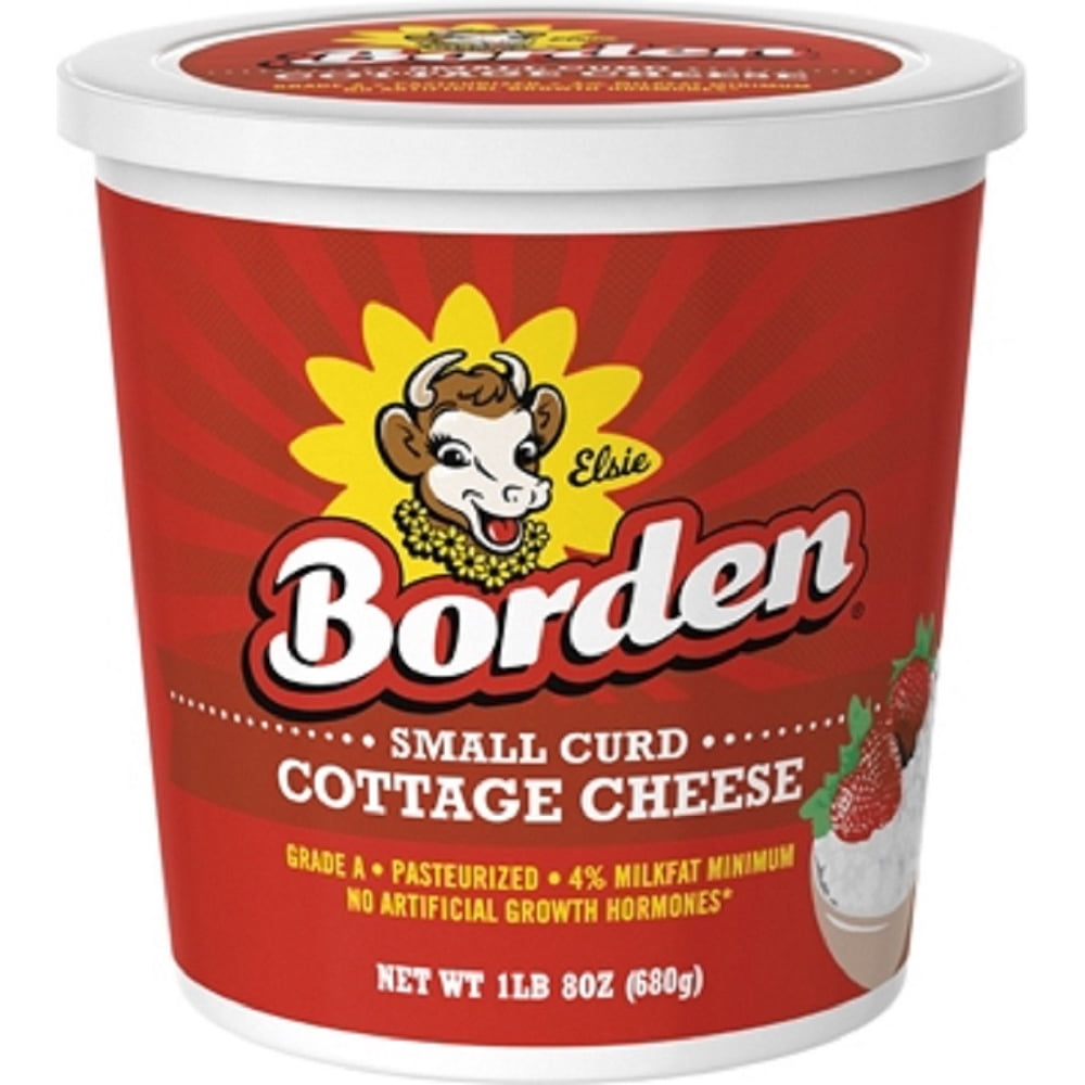 Borden Grade A 4 Milk Fat Small Curd Cottage Cheese, 24 Oz. Walmart