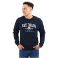 thumbnail image 3 of North Carolina Cute Footprints Beach Long Sleeve TShirt Men Women Brisco Brands X, 3 of 6
