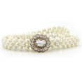thumbnail image 4 of Cinturón elástico decorativo con cadena de perlas y diamantes de imitación para mujer, estilo coreano, con flores dulces, 4 of 6