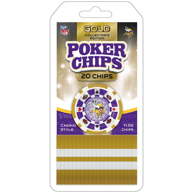 MasterPieces Casino Style 20 Piece 11.5 Gram Poker Chip Set NFL