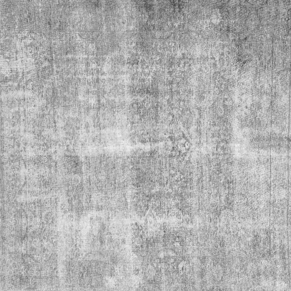 Ahgly Company Indoor Square Persian Gray Traditional Area Rugs, 6' Square