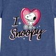 thumbnail image 3 of Peanuts - I Heart Snoopy - Toddler & Youth Girls Short Sleeve Graphic T-Shirt, 3 of 6