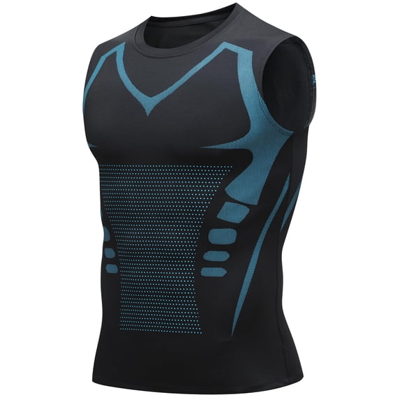 Compression Shirt Men Compression Vest for Men Slimming Body Shaper Crewneck Undershirt