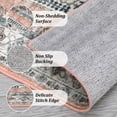 thumbnail image 5 of HOMERRY Area Rug 9' x 12' Vintage Distressed Medallion Floral Area Rug for Living Room Washable Soft Indoor Floor Carpet, Orange, 5 of 7