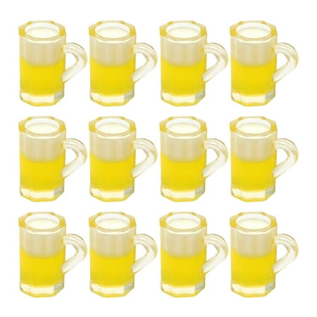 

20pcs Miniature Beer Mugs Mini Beer Cups Model Mini House Accessory Decoration