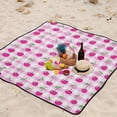 thumbnail image 6 of Cherry on Gingham Picnic Blankets Extra Large 78"x78" Beach Blanket Waterproof Sandproof Outdoor Mat for Camping Travel Park, 6 of 6