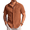 Light Brown, variant on COOFANDY Men's Summer Beach Shirts Short Sleeve Button Down Shirts Untucked Shirts Casual with Pocket