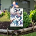 thumbnail image 6 of Mermaid Witch Flying on Broom Garden Flag 12X18 Double Sided Yard Flags for Outside Outdoor All Seasonal Decoration, 6 of 6