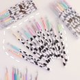 thumbnail image 3 of LEEYNEER 10Pcs 0.38mm Gel Pens Comfortable Grip Portable Evenly Ink Creative Smooth Writing Multicolor Cow Design Signature Pens Office Supplies, 3 of 7