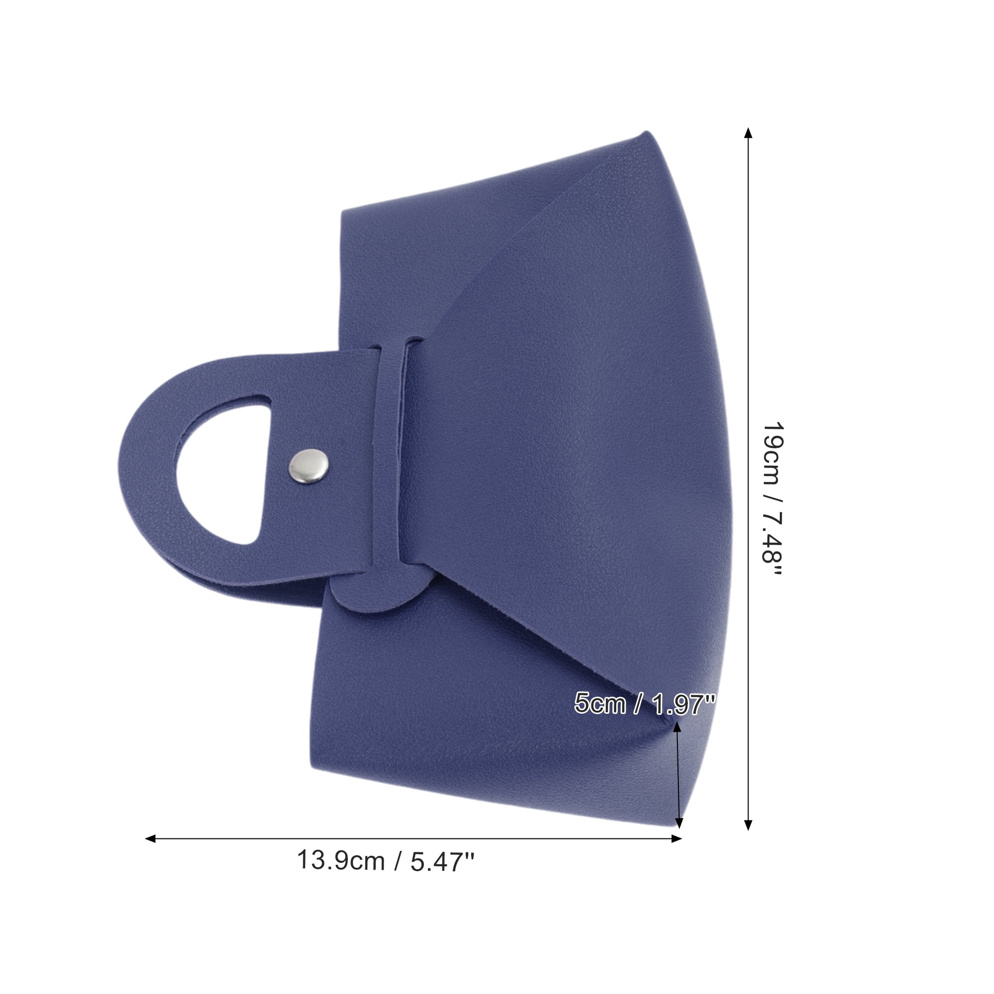 Unique Bargains Handheld Eyeglasses Bag Portable Eyeglasses Storage 1 Pc Dark Blue