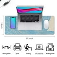 thumbnail image 5 of "Enhance Workspace Style: Topographic Pattern Desk Mat Mouse Pad, Extra Large with Non-Slip Rubber Base - A Chic Desk Decor Accessory", 5 of 7