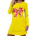 thumbnail image 2 of Censtreet Women's Nightgowns Long Sleeve Sleep Shirts Comfy Soft Nightshirt Women Pajama Sleep Dress Cute Sleepwear, 2 of 5