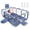 Blue, variant on 71” x 48” Extra Large Baby Playpen with Basketball Hoop & Soccer Net, No-gap safety Play Yard for Babies & Toddlers, Sturdy Mesh Fence Ball Pit Area (No Balls)