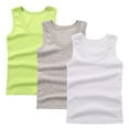 thumbnail image 2 of Cethrio Kids Boys Cotton Tank Tops, Casual Crewneck Workout 3 Piece Summer Tops Mint Green Size 2-3 T, 2 of 3