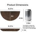 thumbnail image 3 of Solid Wood Half Round Floating Wall Shelves | Elegant Floating Shelves, Elevate Your Space. Perfect for Living Rooms, Bathrooms, Bedrooms, Offices, Children's Rooms, 3 of 4
