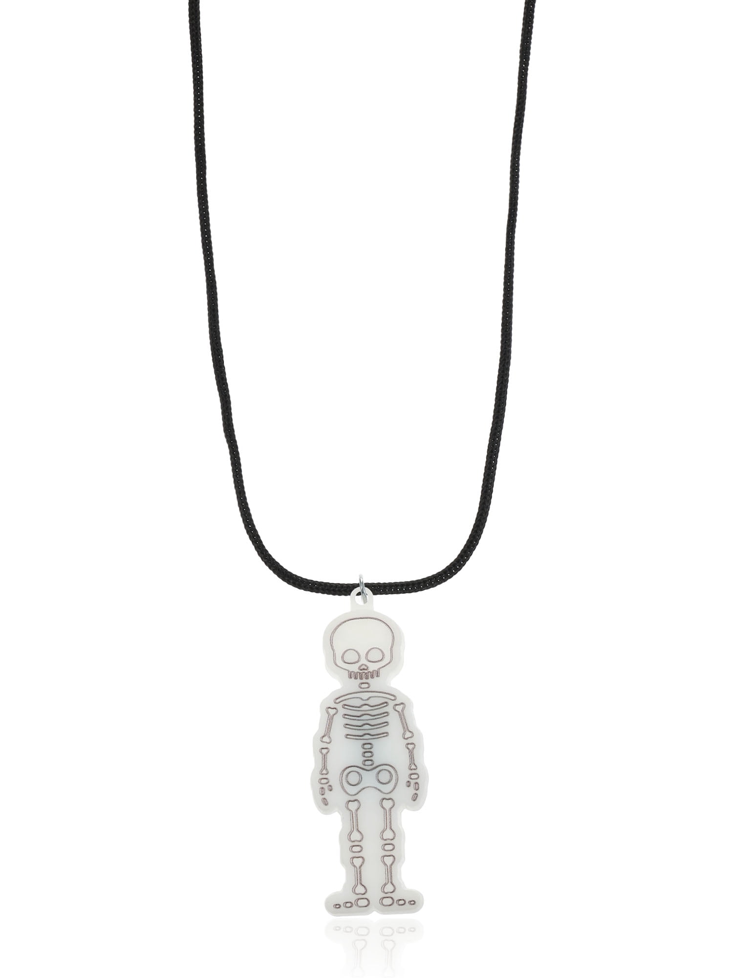 Way to Celebrate Skeleton Light-Up Halloween Pendant Necklace, 1 Piece