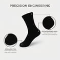 thumbnail image 5 of JQ Copper Diabetic Socks 3-Pair Non-Binding Seamless Orthopedic Socks for Swollen Feet, Edema & Pain Relief for Men & Women Black, 5 of 8