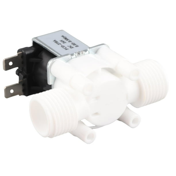 Válvula Solenoide Eléctrica De Plástico, Válvula De Entrada De Agua G1/2 Normalmente Cerrada, Para Electrodomésticos 0.02-0.8MPA 131 F Agua