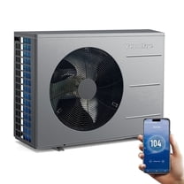Varpoolfaye Electric Pool Heat Pump Heater 40000 BTU WiFi Control ...