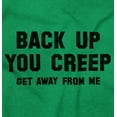 thumbnail image 2 of Back Up Creep Get Away From Me Zip Hoodie Sweatshirt Women Brisco Brands 2X, 2 of 6