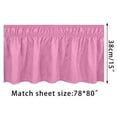 thumbnail image 3 of XIAOLE Queen Elastic Bed Ruffle,Easy Wrap Around Ruffle Microfiber Bed Skirt,With Adjustable Elastic Belt Tailored Drop 78"X 80",Hotel Quality Bedskirt,Fade Resistant,For Any Style Of Bedding, 3 of 6