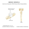 thumbnail image 5 of Rosec Jewels Certified Lab Grown Diamond 1 Carat Engagement Ring, EF-VS Quality - With Jewelry Box, 10K Yellow Gold, US 8.50, 5 of 8