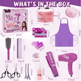 thumbnail image 2 of LINXUXIE 15 PCS Hair Salon Toys, Pretend Makeup Sets for Girls Kids Toddlers, Chrismas & Birthday Gift for 3-5 5-8 Year Old, 2 of 7