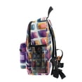 thumbnail image 4 of FORMRS School Backpack with Front Zippered Pocket 12" Student Travel Daypack, Blue Jam Jars, 4 of 6