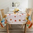 thumbnail image 2 of Thanksgiving Tablecloth 60x84 Inch Rectangle - Thanksgiving Party Decorations - Water Resistant Sunflower Fall Table Cloth Rectangle for Home, Indoor, 2 of 6