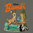 thumbnail image 2 of Junior's Bambi Retro Poster Sweatshirt Gray Heather Medium, 2 of 4
