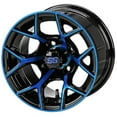 thumbnail image 2 of LSI Ninja 12" Golf Wheels Black/Blue 23" Sierra Tires Yamaha, 2 of 4
