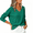 Green, variant on TKKCS Womens Long Sleeve Knit Sweaters- Soft Lightweight Loose Fit V Neck Pullover Casual Tops Khaki Size XL