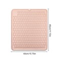 thumbnail image 4 of Longjian Tapis de Séchage de Vaisselle Résistant à la Chaleur Flexible Pliable Assiettes Égouttoir Vaisselle Antidérapant Réutilisable Tapis de Table Rose, 4 of 6