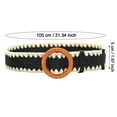 thumbnail image 2 of Weikingp Clearance! Belts for Women, Women Belt Woven Elastic Stretch Wide Waist Belts for Dresses with Buckle, Womens Belt, Western Belts for Woman Black, 2 of 3