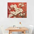 thumbnail image 2 of COMIO Wieco Art Framed Art Morning Glory Modern Abstract White Flowers Oil Paintings on Canvas Wall Art Floral Artwork for Living Room Bedroom Home Office Decorations Wall Decor, 2 of 4