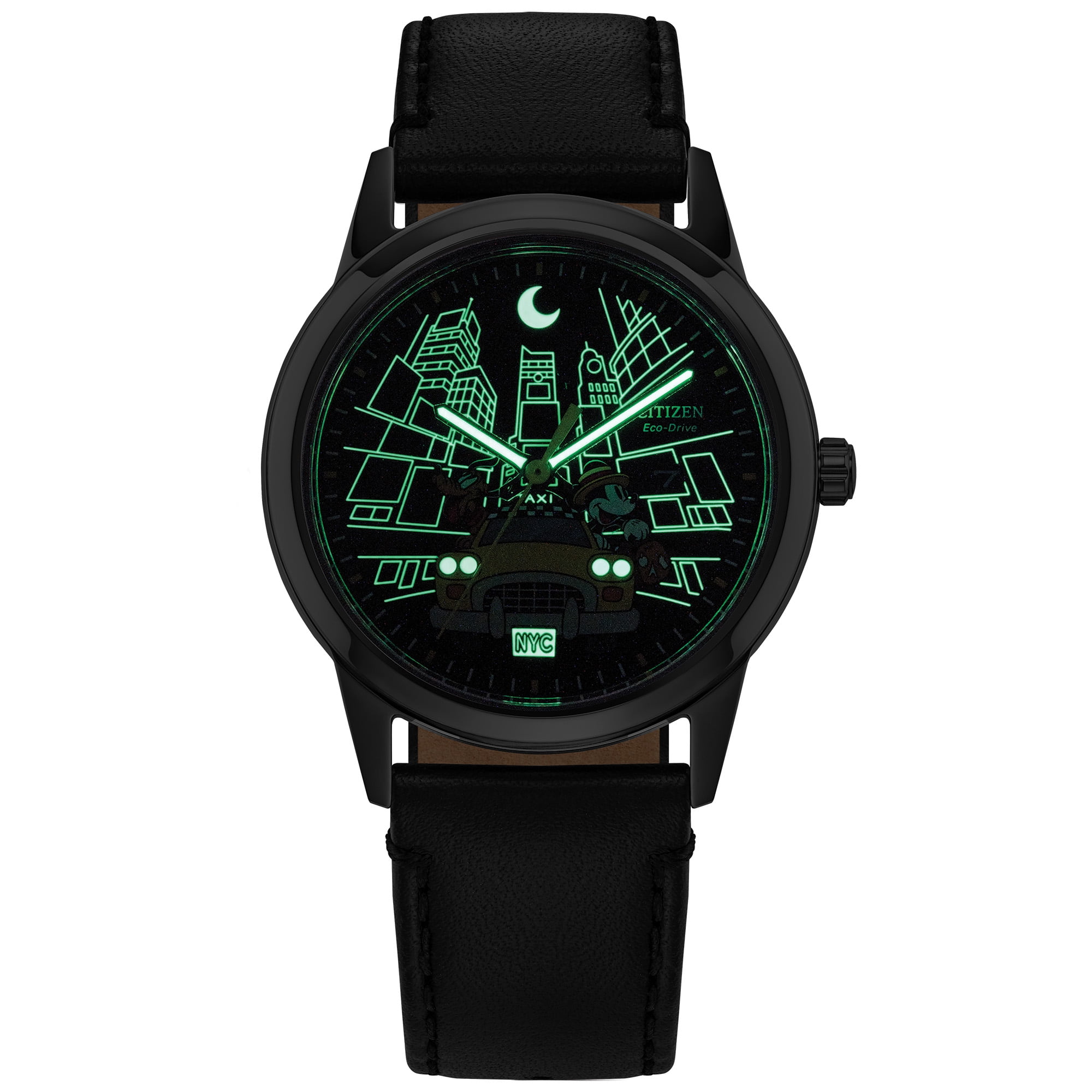 Citizen Eco-Drive Men's Disney Mickey Mouse & Pluto Take NYC Watch