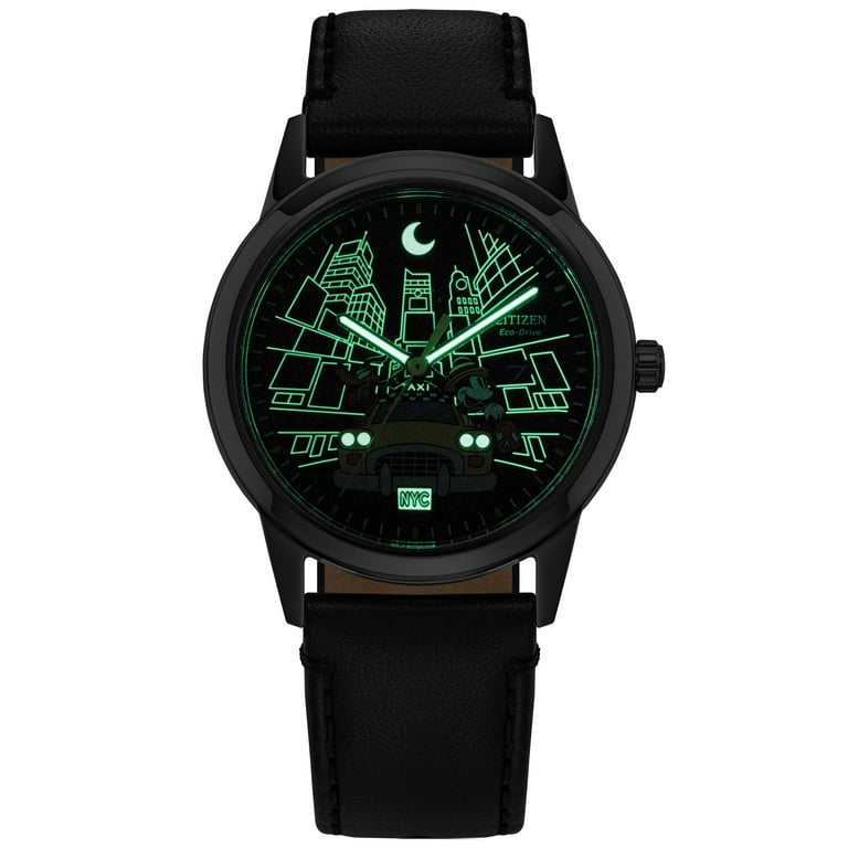 Citizen Eco-Drive Men's Disney Mickey Mouse & Pluto Take NYC Watch