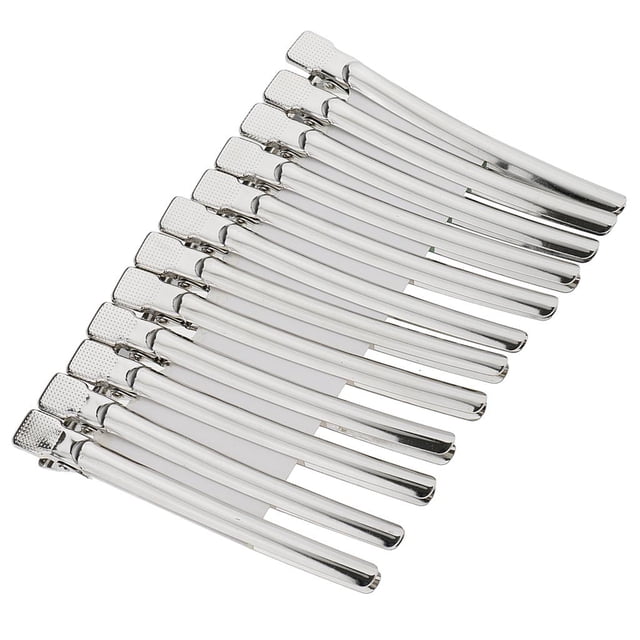 12pcs Clips de Seccionamiento Metal Sunnimix Peluquería Salón Hair Styling Tamaño L
