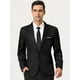 thumbnail image 2 of Blazer de hombre Slim Fit Blazer de un solo botón Traje de baile de graduación Abrigo deportivo Negro XXL, 2 of 6