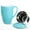 Blue, variant on DYTesa Tea Infuser Cup, Porcelain Teacup with Strainer for Loose Tea-16 Oz Large Tea Mug with Lid, Turquoise