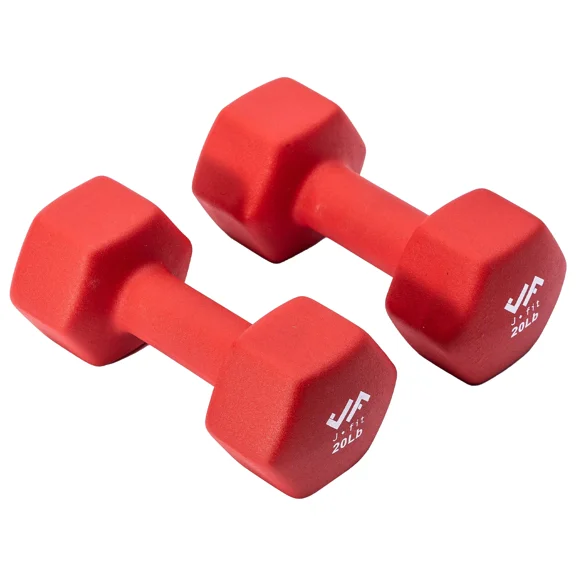 JFIT Neoprene Dumbbell (Set of 2), 20 LBS